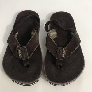Reef brown suede sandals. Sz 9/10.